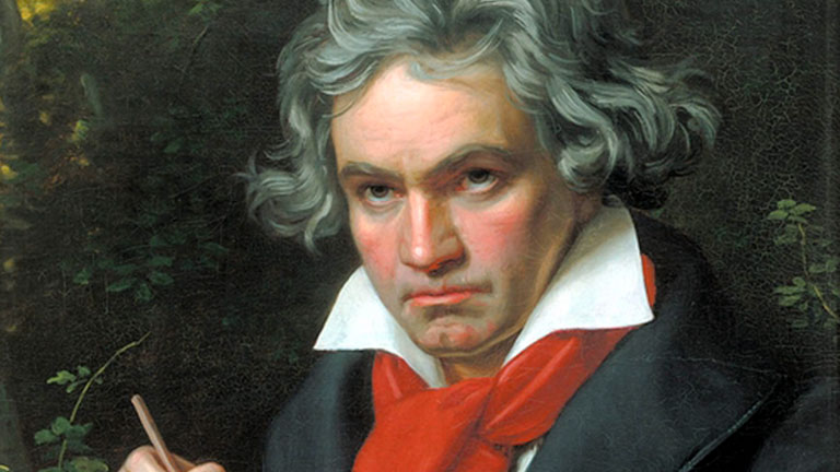 `Beethoven` musical score row between Sotheby`s and expert